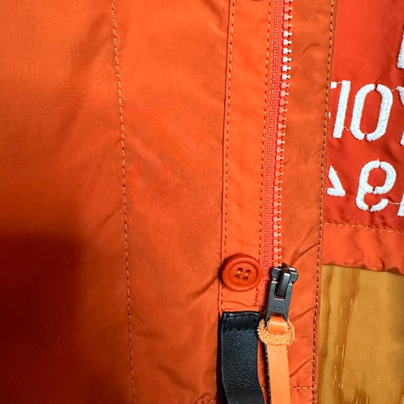 Coach Orange Removable Sleeve Wind-breaker Jacket - Picture 7 of 10
